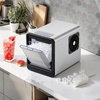 image:imageVEVOR Countertop Ice Maker 9 Cubes Ready in 6 Mins 33lbs in 24Hrs SelfCleaning Portable Ice Maker with Ice Scoop and Basket Ice Machine with 2 Sizes Bullet Ice for Home Kitchen Office Bar PartyBlack
