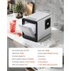 image:imageVEVOR Countertop Ice Maker 9 Cubes Ready in 6 Mins 33lbs in 24Hrs SelfCleaning Portable Ice Maker with Ice Scoop and Basket Ice Machine with 2 Sizes Bullet Ice for Home Kitchen Office Bar PartyBlack