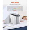 image:imageVEVOR Countertop Ice Maker 9 Cubes Ready in 6 Mins 33lbs in 24Hrs SelfCleaning Portable Ice Maker with Ice Scoop and Basket Ice Machine with 2 Sizes Bullet Ice for Home Kitchen Office Bar PartyLight Grey