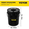 image:imageVEVOR DWC Hydroponic System 5 Gallon 8 Buckets Deep Water Culture Growing Bucket Hydroponics Grow Kit with Pump Air Stone and Water Level Device for IndoorOutdoor Leafy Vegetables4 Buckets