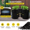 image:imageVEVOR DWC Hydroponic System 5 Gallon 8 Buckets Deep Water Culture Growing Bucket Hydroponics Grow Kit with Pump Air Stone and Water Level Device for IndoorOutdoor Leafy Vegetables4 Buckets