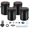 image:imageVEVOR DWC Hydroponic System 5 Gallon 8 Buckets Deep Water Culture Growing Bucket Hydroponics Grow Kit with Pump Air Stone and Water Level Device for IndoorOutdoor Leafy Vegetables4 BucketsTop Drip Kit