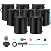 image:imageVEVOR DWC Hydroponic System 5 Gallon 8 Buckets Deep Water Culture Growing Bucket Hydroponics Grow Kit with Pump Air Stone and Water Level Device for IndoorOutdoor Leafy Vegetables8 Buckets