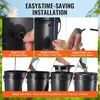 image:imageVEVOR DWC Hydroponic System 5 Gallon 8 Buckets Deep Water Culture Growing Bucket Hydroponics Grow Kit with Pump Air Stone and Water Level Device for IndoorOutdoor Leafy Vegetables2 BucketsTop Drip Kit