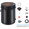 image:imageVEVOR DWC Hydroponic System 5 Gallon 8 Buckets Deep Water Culture Growing Bucket Hydroponics Grow Kit with Pump Air Stone and Water Level Device for IndoorOutdoor Leafy Vegetables1 BucketTop Drip Kit