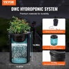 image:imageVEVOR DWC Hydroponic System 5 Gallon 8 Buckets Deep Water Culture Growing Bucket Hydroponics Grow Kit with Pump Air Stone and Water Level Device for IndoorOutdoor Leafy Vegetables1 BucketTop Drip Kit