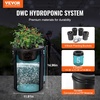 image:imageVEVOR DWC Hydroponic System 5 Gallon 8 Buckets Deep Water Culture Growing Bucket Hydroponics Grow Kit with Pump Air Stone and Water Level Device for IndoorOutdoor Leafy Vegetables4 BucketsTop Drip Kit