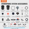 image:imageVEVOR DWC Hydroponic System 5 Gallon 8 Buckets Deep Water Culture Growing Bucket Hydroponics Grow Kit with Pump Air Stone and Water Level Device for IndoorOutdoor Leafy Vegetables4 Buckets1 Reservoir