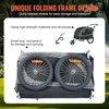 image:imageVEVOR Dog Bike Trailer Supports up to 6688100 lbs 2in1 Pet Stroller Cart Bicycle Carrier Easy Folding Cart Frame with Quick Release Wheels Universal Bicycle Coupler Reflectors Flag88lbs 22