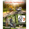 image:imageVEVOR Dog Bike Trailer Supports up to 6688100 lbs 2in1 Pet Stroller Cart Bicycle Carrier Easy Folding Cart Frame with Quick Release Wheels Universal Bicycle Coupler Reflectors Flag100lbs 26 Updated