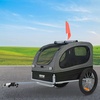 image:imageVEVOR Dog Bike Trailer Supports up to 88 lbs Pet Cart Bicycle Carrier Easy Folding Frame with Quick Release Wheels Universal Bicycle Coupler Reflectors Flag Collapsible to StoreBlackGray