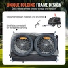image:imageVEVOR Dog Bike Trailer Supports up to 88 lbs Pet Cart Bicycle Carrier Easy Folding Frame with Quick Release Wheels Universal Bicycle Coupler Reflectors Flag Collapsible to StoreBlackGray
