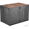 image:imageVEVOR Dog Crate Furniture 42 Inch Heavy Duty Dog Kennel Furniture Indoor for Small amp Medium Dogs Steel Decorative Pet Cage House End Table with 3 Doors Detachable Tray amp EscapeProof Locks Black421L x 274W x 295H