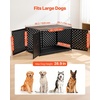 image:imageVEVOR Dog Crate Furniture 42 Inch Heavy Duty Dog Kennel Furniture Indoor for Small amp Medium Dogs Steel Decorative Pet Cage House End Table with 3 Doors Detachable Tray amp EscapeProof Locks Black482L x 287W x 295H