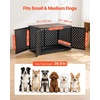 image:imageVEVOR Dog Crate Furniture 42 Inch Heavy Duty Dog Kennel Furniture Indoor for Small amp Medium Dogs Steel Decorative Pet Cage House End Table with 3 Doors Detachable Tray amp EscapeProof Locks Black421L x 274W x 295H