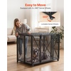 image:imageVEVOR Dog Crate Furniture 42 Inch Heavy Duty Dog Kennel Furniture Indoor for Small amp Medium Dogs Steel Decorative Pet Cage House End Table with 3 Doors Detachable Tray amp EscapeProof Locks Black376L x 234W x 291H