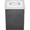 image:imageVEVOR Drop in Ice Chest 24 L x 20 W x 15 H Stainless Steel Ice Cooler Commercial Ice Bin with Hinged Cover 40 qt Outdoor Kitchen Ice Bar DrainPipe and Drain Plug Included for Cold Wine BeerSilver