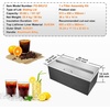 image:imageVEVOR Drop in Ice Chest 24 L x 20 W x 15 H Stainless Steel Ice Cooler Commercial Ice Bin with Hinged Cover 40 qt Outdoor Kitchen Ice Bar DrainPipe and Drain Plug Included for Cold Wine BeerSilver