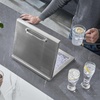 image:imageVEVOR Drop in Ice Chest 24 L x 20 W x 15 H Stainless Steel Ice Cooler Commercial Ice Bin with Hinged Cover 40 qt Outdoor Kitchen Ice Bar DrainPipe and Drain Plug Included for Cold Wine BeerSilver