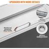 image:imageVEVOR Drop in Ice Chest 24 L x 20 W x 15 H Stainless Steel Ice Cooler Commercial Ice Bin with Hinged Cover 40 qt Outdoor Kitchen Ice Bar DrainPipe and Drain Plug Included for Cold Wine BeerSilver