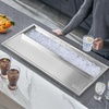 image:imageVEVOR Drop in Ice Chest 24 L x 20 W x 15 H Stainless Steel Ice Cooler Commercial Ice Bin with Hinged Cover 40 qt Outdoor Kitchen Ice Bar DrainPipe and Drain Plug Included for Cold Wine BeerSilver