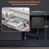 image:imageVEVOR Drop in Ice Chest 24 L x 20 W x 15 H Stainless Steel Ice Cooler Commercial Ice Bin with Hinged Cover 40 qt Outdoor Kitchen Ice Bar DrainPipe and Drain Plug Included for Cold Wine BeerSilver