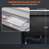 image:imageVEVOR Drop in Ice Chest 24 L x 20 W x 15 H Stainless Steel Ice Cooler Commercial Ice Bin with Hinged Cover 40 qt Outdoor Kitchen Ice Bar DrainPipe and Drain Plug Included for Cold Wine BeerSilver