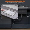 image:imageVEVOR Drop in Ice Chest 24 L x 20 W x 15 H Stainless Steel Ice Cooler Commercial Ice Bin with Hinged Cover 40 qt Outdoor Kitchen Ice Bar DrainPipe and Drain Plug Included for Cold Wine BeerSilver