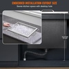 image:imageVEVOR Drop in Ice Chest 24 L x 20 W x 15 H Stainless Steel Ice Cooler Commercial Ice Bin with Hinged Cover 40 qt Outdoor Kitchen Ice Bar DrainPipe and Drain Plug Included for Cold Wine BeerSilver