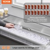 image:imageVEVOR Drop in Ice Chest 24 L x 20 W x 15 H Stainless Steel Ice Cooler Commercial Ice Bin with Hinged Cover 40 qt Outdoor Kitchen Ice Bar DrainPipe and Drain Plug Included for Cold Wine BeerSilver