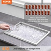 image:imageVEVOR Drop in Ice Chest 24 L x 20 W x 15 H Stainless Steel Ice Cooler Commercial Ice Bin with Hinged Cover 40 qt Outdoor Kitchen Ice Bar DrainPipe and Drain Plug Included for Cold Wine BeerSilver