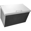 image:imageVEVOR Drop in Ice Chest 24 L x 20 W x 15 H Stainless Steel Ice Cooler Commercial Ice Bin with Hinged Cover 40 qt Outdoor Kitchen Ice Bar DrainPipe and Drain Plug Included for Cold Wine BeerBlack