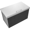 image:imageVEVOR Drop in Ice Chest 24 L x 20 W x 15 H Stainless Steel Ice Cooler Commercial Ice Bin with Hinged Cover 40 qt Outdoor Kitchen Ice Bar DrainPipe and Drain Plug Included for Cold Wine BeerBlack