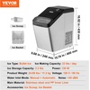 image:imageVEVOR Drop in Ice Chest 24 L x 20 W x 15 H Stainless Steel Ice Cooler Commercial Ice Bin with Hinged Cover 40 qt Outdoor Kitchen Ice Bar DrainPipe and Drain Plug Included for Cold Wine BeerSilver