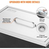 image:imageVEVOR Drop in Ice Chest 24 L x 20 W x 15 H Stainless Steel Ice Cooler Commercial Ice Bin with Hinged Cover 40 qt Outdoor Kitchen Ice Bar DrainPipe and Drain Plug Included for Cold Wine BeerSilver