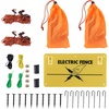 image:imageVEVOR Electric Fence Netting 42H x 164L PE Net Fencing with Posts and DoubleSpiked Stakes Utility Portable Mesh for Goats Sheep Lambs Deer Hogs Dogs for Farms Backyards and Ranches42H x 164L