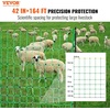 image:imageVEVOR Electric Fence Netting 42H x 164L PE Net Fencing with Posts and DoubleSpiked Stakes Utility Portable Mesh for Goats Sheep Lambs Deer Hogs Dogs for Farms Backyards and Ranches42H x 164L