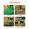 image:imageVEVOR Electric Fence Netting 42H x 164L PE Net Fencing with Posts and DoubleSpiked Stakes Utility Portable Mesh for Goats Sheep Lambs Deer Hogs Dogs for Farms Backyards and Ranches50in x 164ft