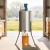 image:imageVEVOR Electric Honey Extractor 48 Frame Stainless Steel Beekeeping Extraction Honeycomb Drum Spinner with Transparent Lid Apiary Centrifuge Equipment with Height Adjustable Stand3 Frame