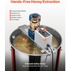 image:imageVEVOR Electric Honey Extractor 48 Frame Stainless Steel Beekeeping Extraction Honeycomb Drum Spinner with Transparent Lid Apiary Centrifuge Equipment with Height Adjustable Stand6 Frame