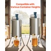 image:imageVEVOR Electric Honey Extractor 48 Frame Stainless Steel Beekeeping Extraction Honeycomb Drum Spinner with Transparent Lid Apiary Centrifuge Equipment with Height Adjustable Stand3 Frame
