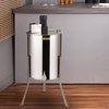 image:imageVEVOR Electric Honey Extractor 48 Frame Stainless Steel Beekeeping Extraction Honeycomb Drum Spinner with Transparent Lid Apiary Centrifuge Equipment with Height Adjustable Stand8 Frame Rack4 Deep Frames