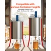 image:imageVEVOR Electric Honey Extractor 48 Frame Stainless Steel Beekeeping Extraction Honeycomb Drum Spinner with Transparent Lid Apiary Centrifuge Equipment with Height Adjustable Stand6 Frame