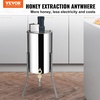 image:imageVEVOR Electric Honey Extractor 48 Frame Stainless Steel Beekeeping Extraction Honeycomb Drum Spinner with Transparent Lid Apiary Centrifuge Equipment with Height Adjustable Stand4 Frame Rack2 Deep Frames