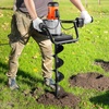 image:imageVEVOR Electric Post Hole Digger 571 in Auger Bit with 1500W Powerful Motor 140 RPM Alloy Steel Earth Auger Drill Bit with 1024 in Extension Rod for Post Hole Digging Drilling amp Tree Planting