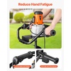 image:imageVEVOR Electric Post Hole Digger 571 in Auger Bit with 1500W Powerful Motor 140 RPM Alloy Steel Earth Auger Drill Bit with 1024 in Extension Rod for Post Hole Digging Drilling amp Tree Planting