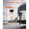 image:imageVEVOR Electric Trailer Jack 3500 lbs Heavy Duty RV Electric Power Tongue Jack with 7pin Connector Manual Crank Handle amp Weatherproof Jack Cover 95275 Lift for Trailers Campers amp RVs Black