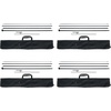 image:imageVEVOR Feather Flag Pole Kit 2 Packs Swooper Flag Pole 127 ft Sign Flag Poles for Business Advertising Feather Flags Banner Outdoor with Ground Stakes and A Carrying Bag Flag Not Included163 ft