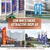 image:imageVEVOR Feather Flag Pole Kit 2 Packs Swooper Flag Pole 127 ft Sign Flag Poles for Business Advertising Feather Flags Banner Outdoor with Ground Stakes and A Carrying Bag Flag Not Included163 ft