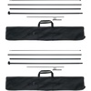 image:imageVEVOR Feather Flag Pole Kit 2 Packs Swooper Flag Pole 127 ft Sign Flag Poles for Business Advertising Feather Flags Banner Outdoor with Ground Stakes and A Carrying Bag Flag Not Included163 ft